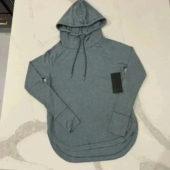 90 Degree by Reflex NWT Lightweight Hoodie Sweatshirt Women's Small Sage Green - Picture 1 of 6